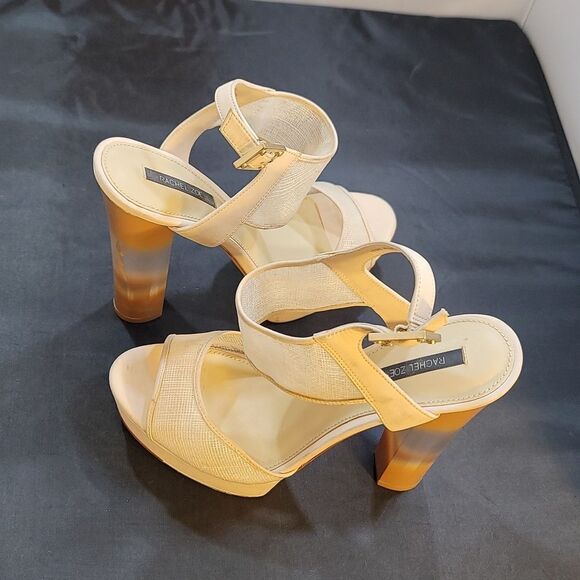 RACHEL ZOE BLOCK HEEL OPEN-TOE PLATFORM SANDAL G1 - Picture 7 of 16